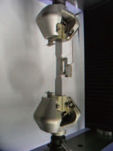 Specimen and Jigs for tensile testing.