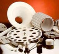 Various parts manufactured from RBSN (photo courtesy of CERAM Research Ltd).