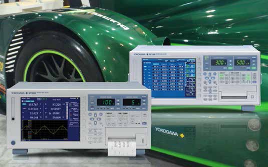 Electric motor testing is a main application area for Yokogawa