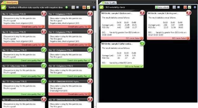 The new Mastersizer 3000 Data Quality tool.