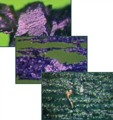 Ferrograms Showing Severe Sliding Wear and Copper Particle during Break-in