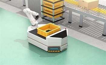 Automatic Fast Charging of Automated Guided Vehicles (AGVs)