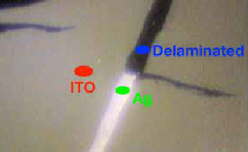 Using XPS to Map the Work Function of a Damaged Solar Cell