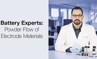 Understanding the Flowability of Electrode Powders in Battery Manufacturing