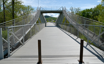 Fiberglass for Landmark Suspension Bridges