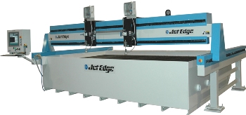 Mid Rail Gantry Waterjet System from Jet Edge