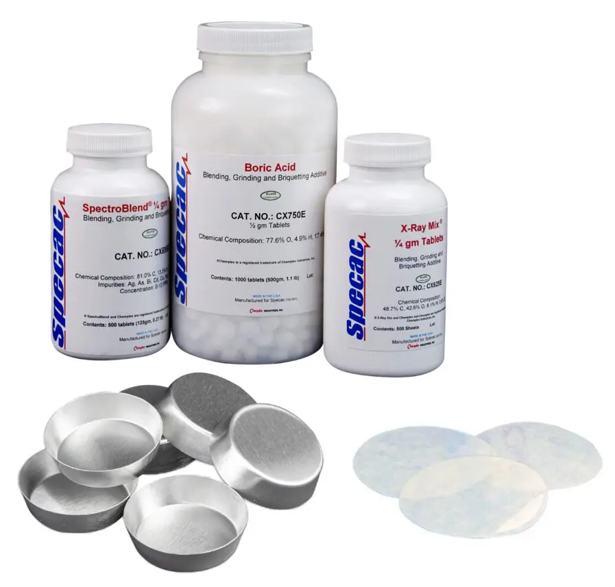 XRF Consumables for Pellet Prep and Sample Grinding