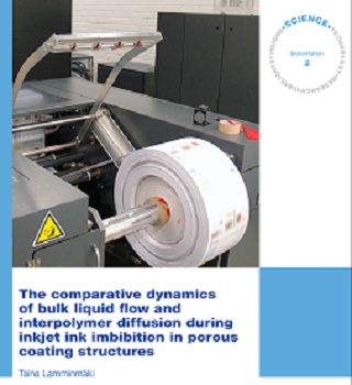 The Comparative Dynamics of Bulk Liquid Flow and Interpolymer Diffusion During Inkjet Ink imbibition in Porous Coating Structures