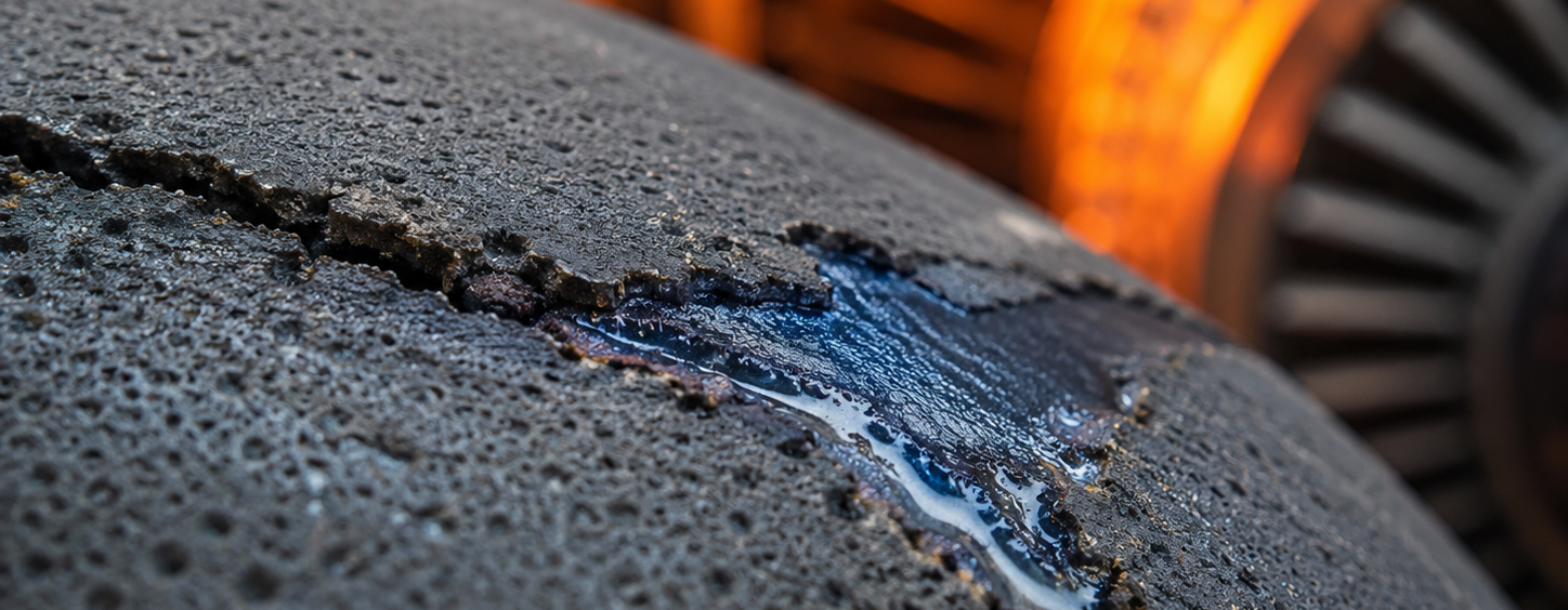 Self-Healing Ceramic Coating Seals Turbine Cracks at 800 °C