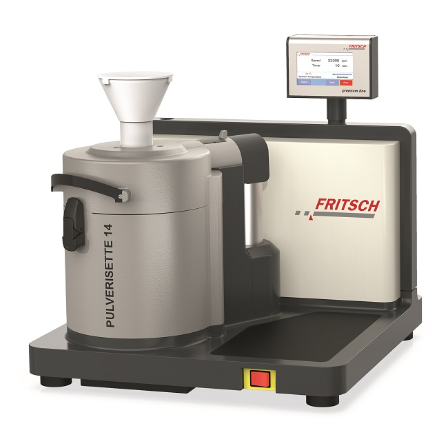 The Variable Speed Rotor Mill PULVERISETTE 14 premium line – ideal for continuous and batchwise pre- and fine grinding