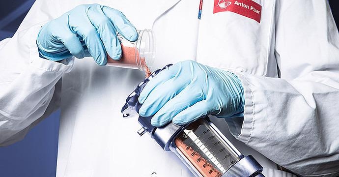 Powder Flow Cells and Powder Shear Cells for the MCR Rheometer