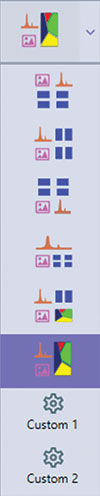 APEX layout customization toolbar.