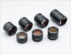 Lineup of objective lenses.