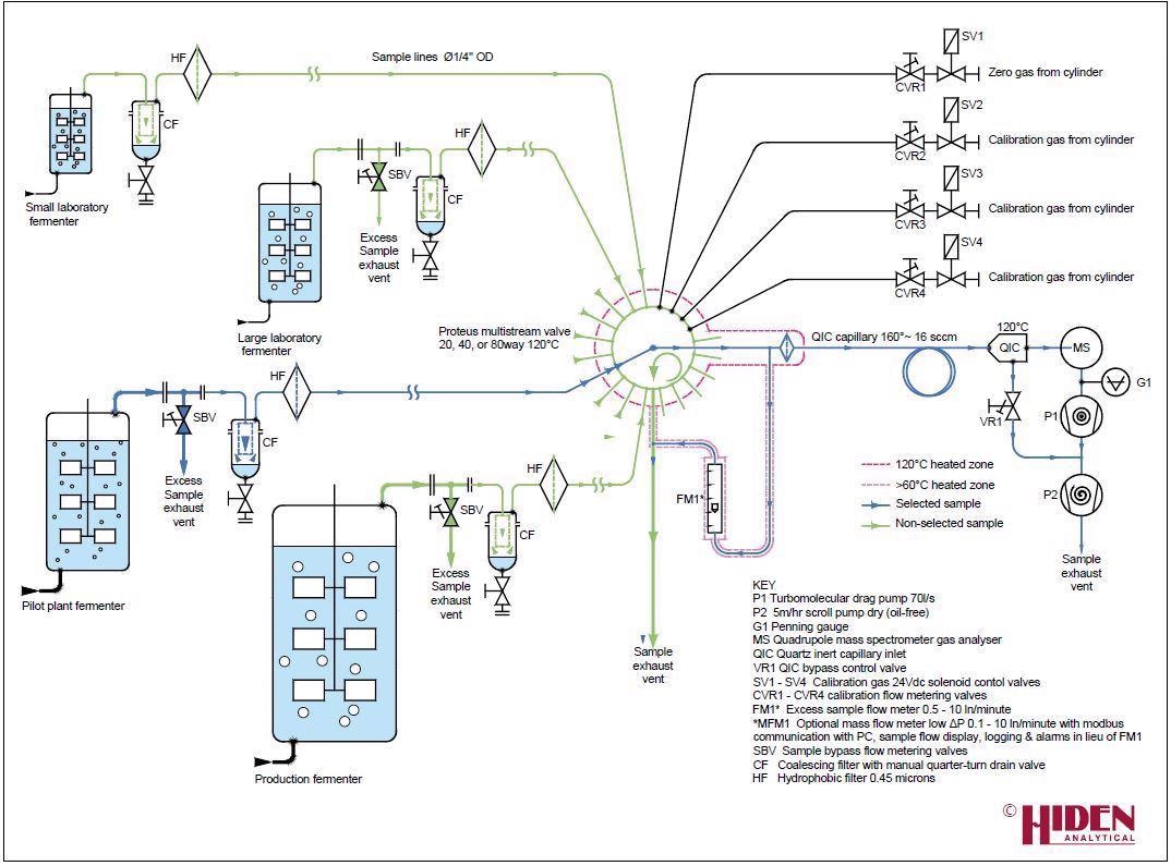 Achieve Exit Gas Analysis of Bioprocesse with the GIC BioStream