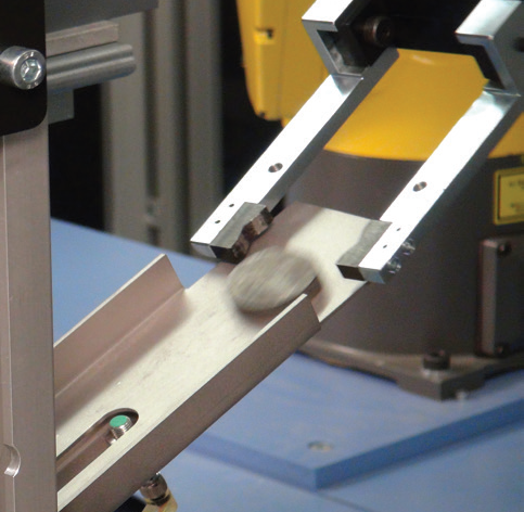 Production or SCT Sample filing on a chute.