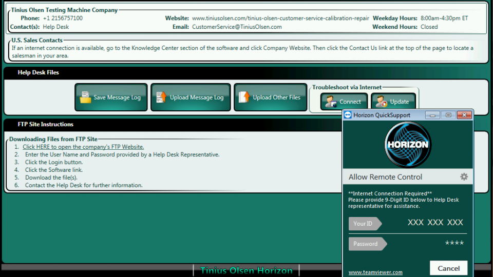 Horizon Software—Multiple Machine Control from Tinius Olsen