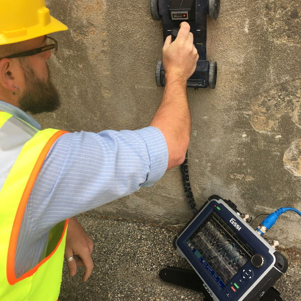 Ground Penetrating Radar for Concrete Inspection: StructureScan Pro