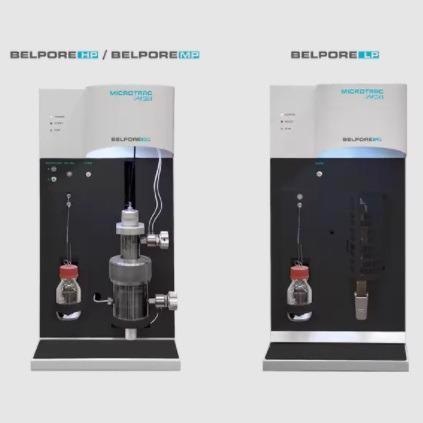 The BELPORE Porosimeter Series Analyzes Pore Diameters from 1 mm to 3.6 nm