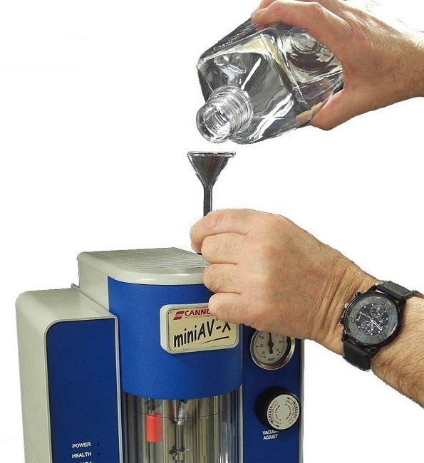 Automated Viscometry for Unattended D445 Processing with MiniAV-X