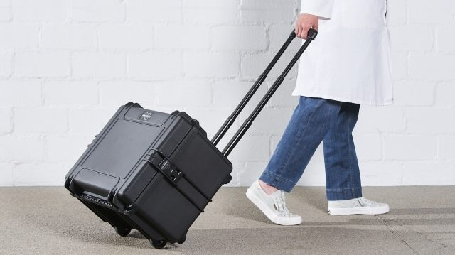 The carry-case is sturdy, practical, and helps you bring the MOBILE-IR II where ever you go.