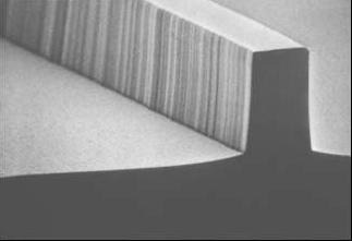RIE of InP waveguide.