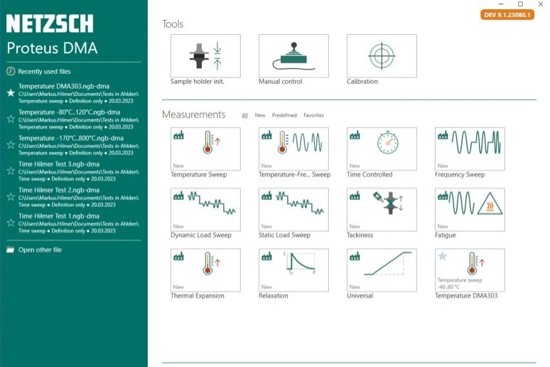 DMA 303 EPLEXOR® for Dynamic-Mechanical Analysis