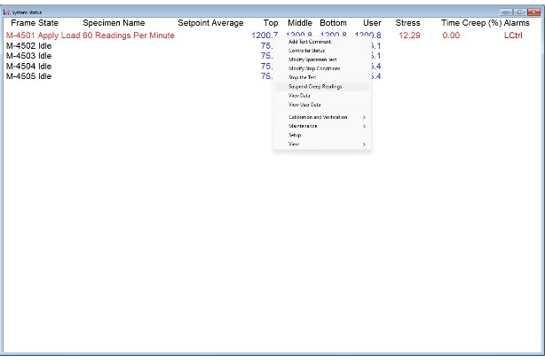 Sigma-for Creep and Stress Rupture Testing