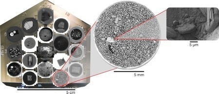 Diatom identification in sand with multi-scale analysis in Maps Software.