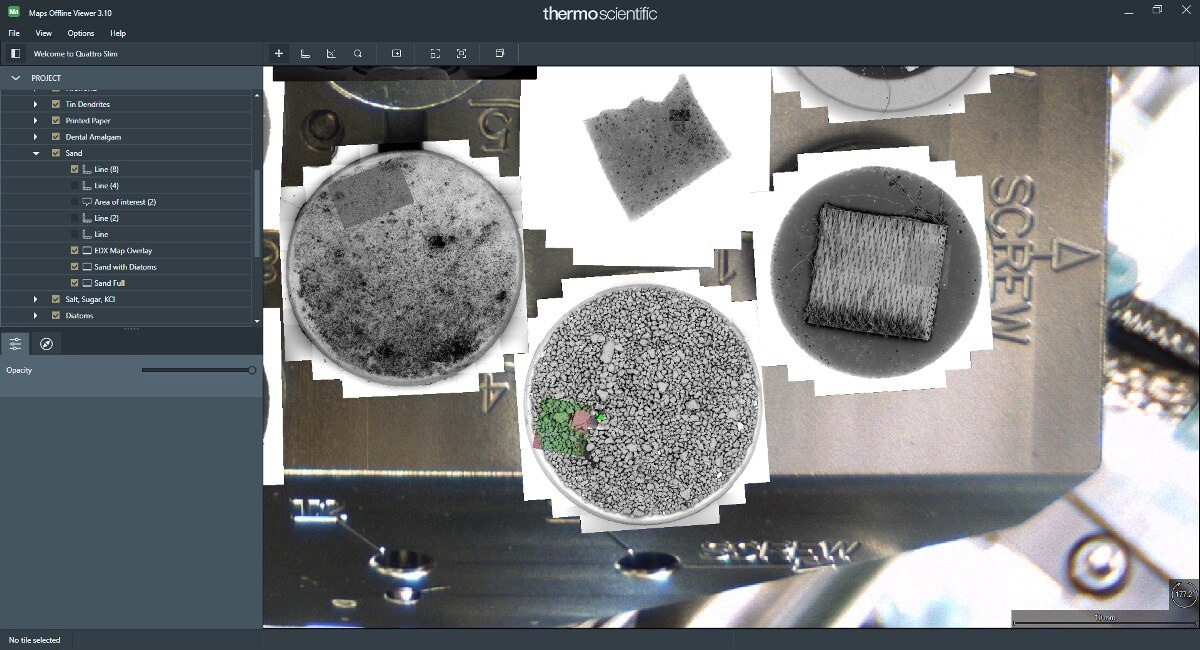 Screenshot of Maps Offline Viewer Software.