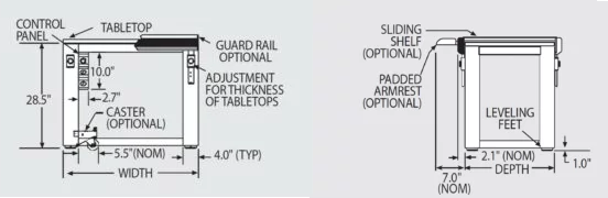 Standard Dimensions.