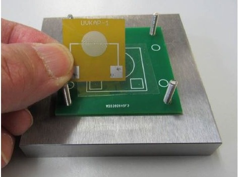Placing UV Cure Sensor on carrier