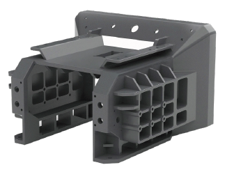 Structural frame for measurement optic.