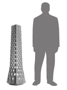Extraordinary specific stiffness allows large structural components.