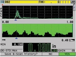 Indoor display setting, B-scan mode