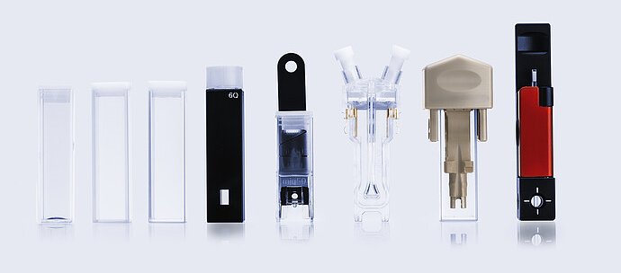 The Litesizer DLS Dynamic Light Scattering cuvette/sample holders.