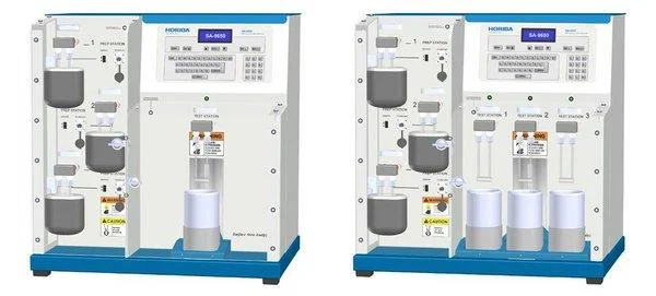 SA-9650 models available in single station (left) or three stations (right).