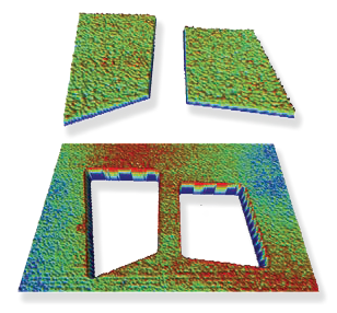 Sub-nm Roughness, Top and Bottom Surfaces.