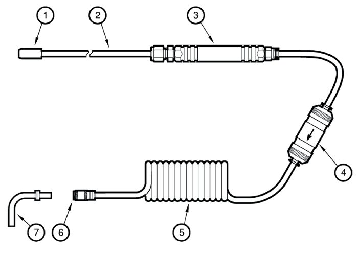 Optional sample gas probe assembly