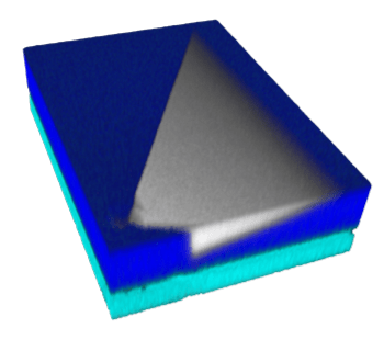 3D Raman image of a defect in a SiC wafer.