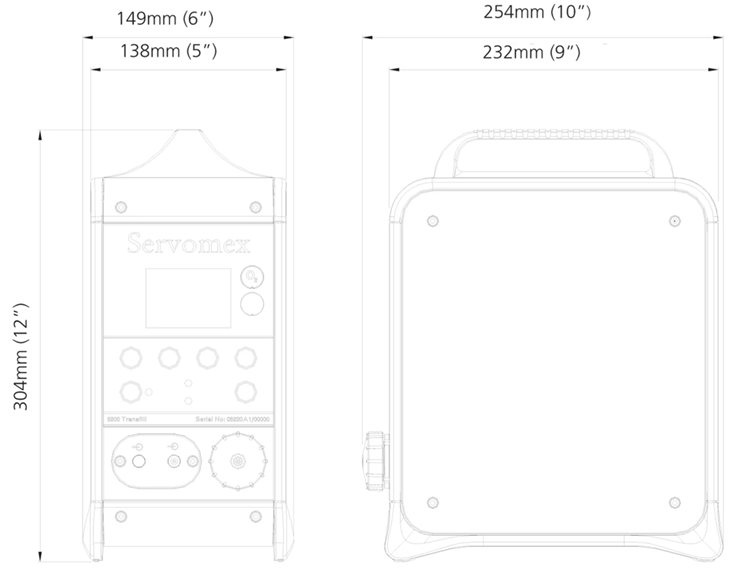 MiniMP 5200 02 for Precision Gas Analysis schematic of the product.