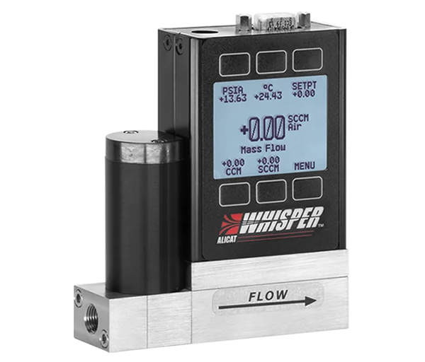 Product image of the Whisper™ MCW Series Low Pressure Drop Mass Flow Controllers
