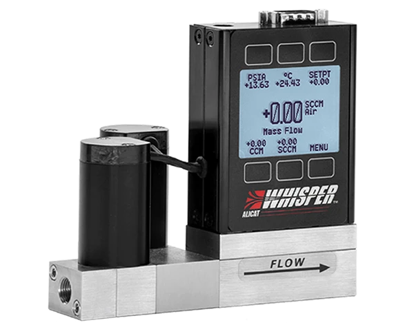 Product image of the Whisper™ MCW Series Low Pressure Drop Mass Flow Controllers