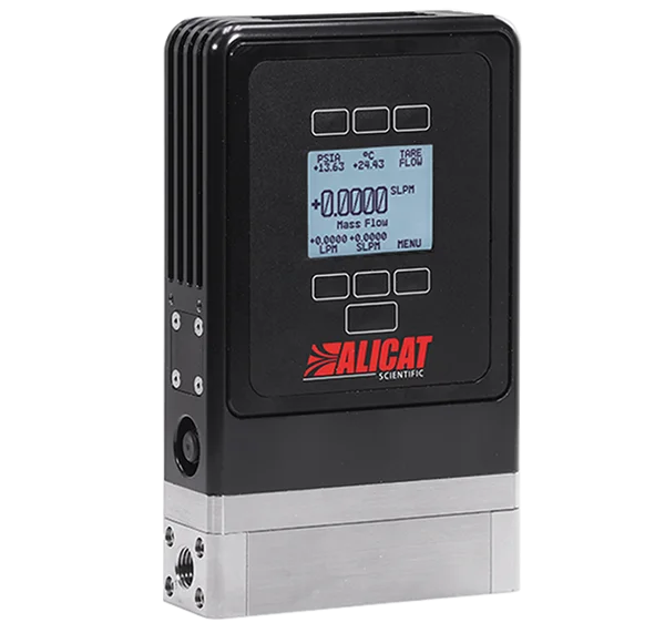Up close product image of the Alicat Flow and Pressure control unit.