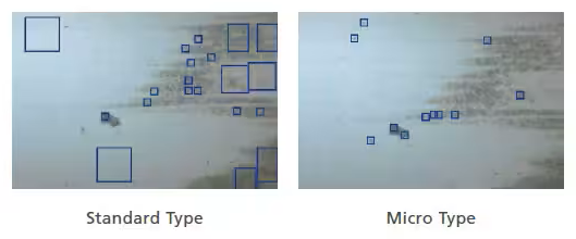 The AIMsight FTIR Microscope for Microsample Analysis comparison of standard vs Ultra micro analysis.