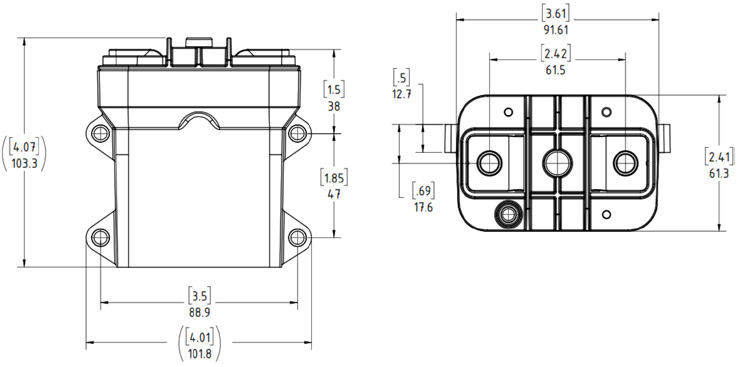 High Voltage Battery Fast Disconnect Gigafuse for Protection