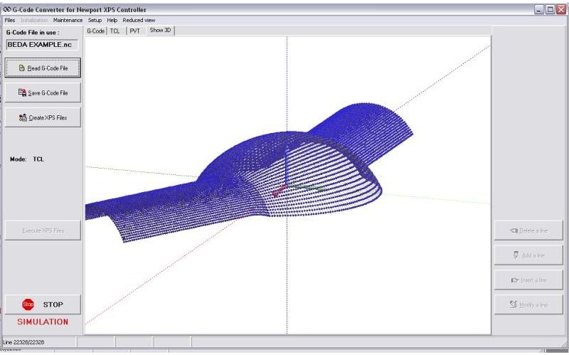 XPS-GCODE visualization