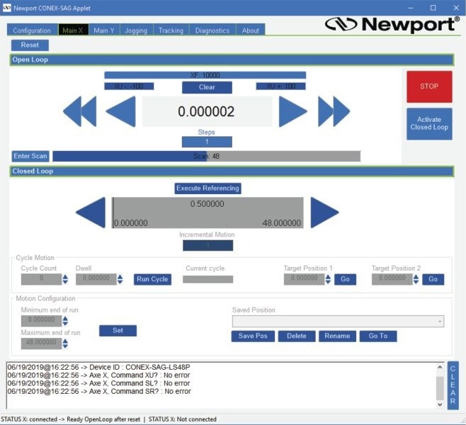 User-friendly Newport interface