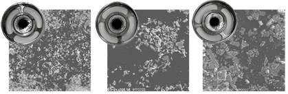 The particle collection chamber can be easily cleaned to reduce cross-contamination between runs