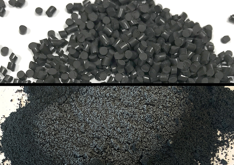 Fast milling of black Flurocarbon rubber (FKM) by embrittling the sample in two 125 ml jars at – 100 °C.