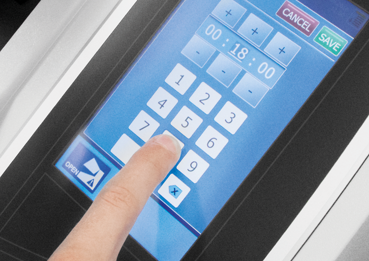 Operating the touchscreen